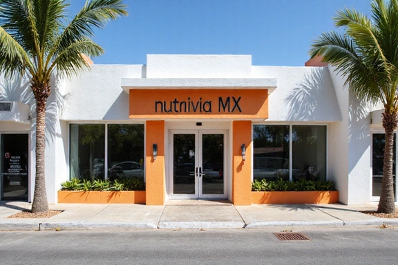 Fachada de la clínica NutriVida MX en Playa del Carmen
